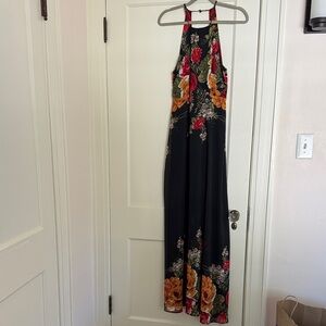 Floral Halter Maxi Dress